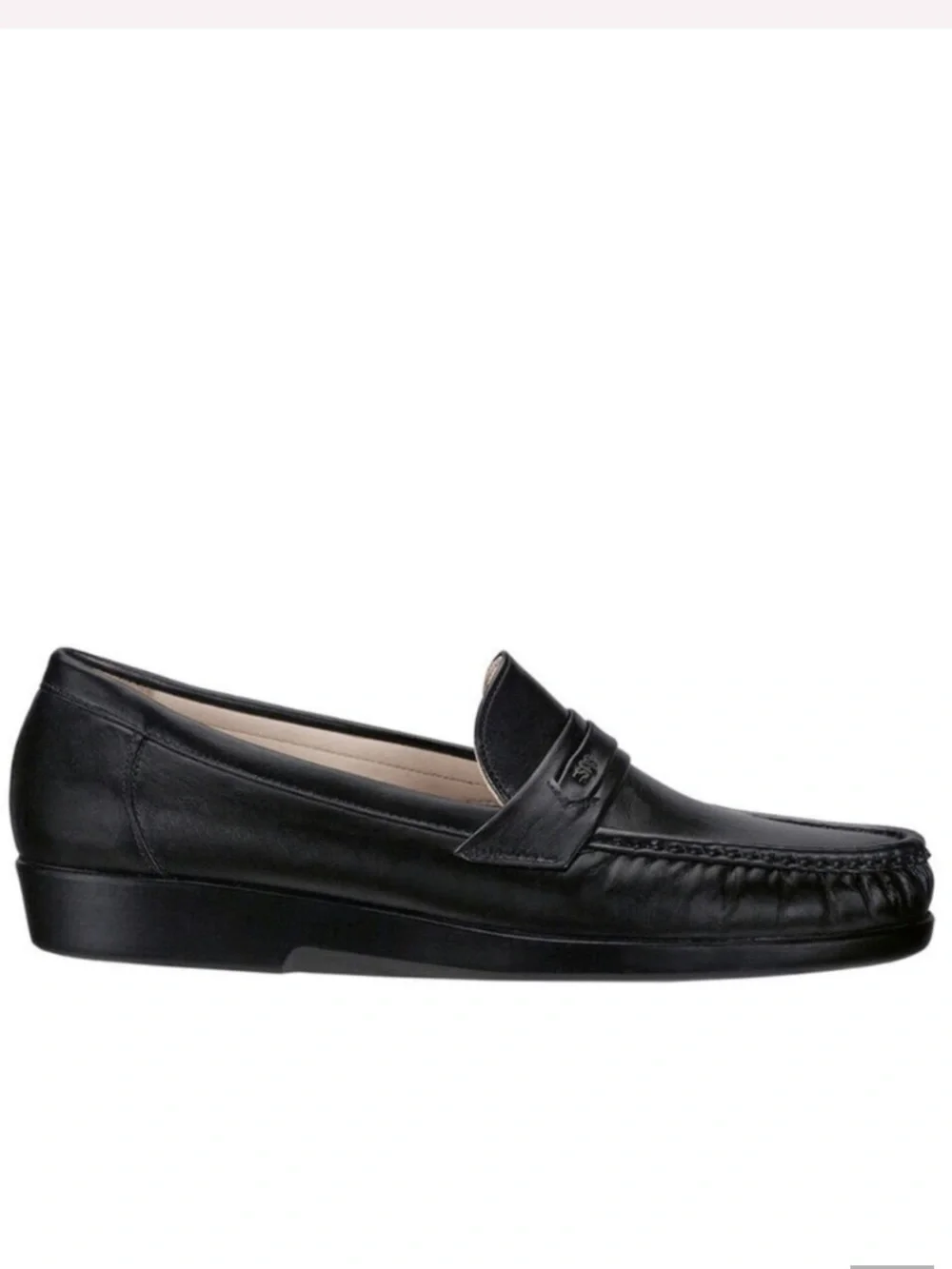 SAS Loafers NEW Ace Slip On Comfort Penny Handsewn Leather Black Size 9.5 W